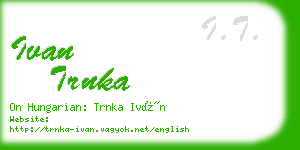 ivan trnka business card